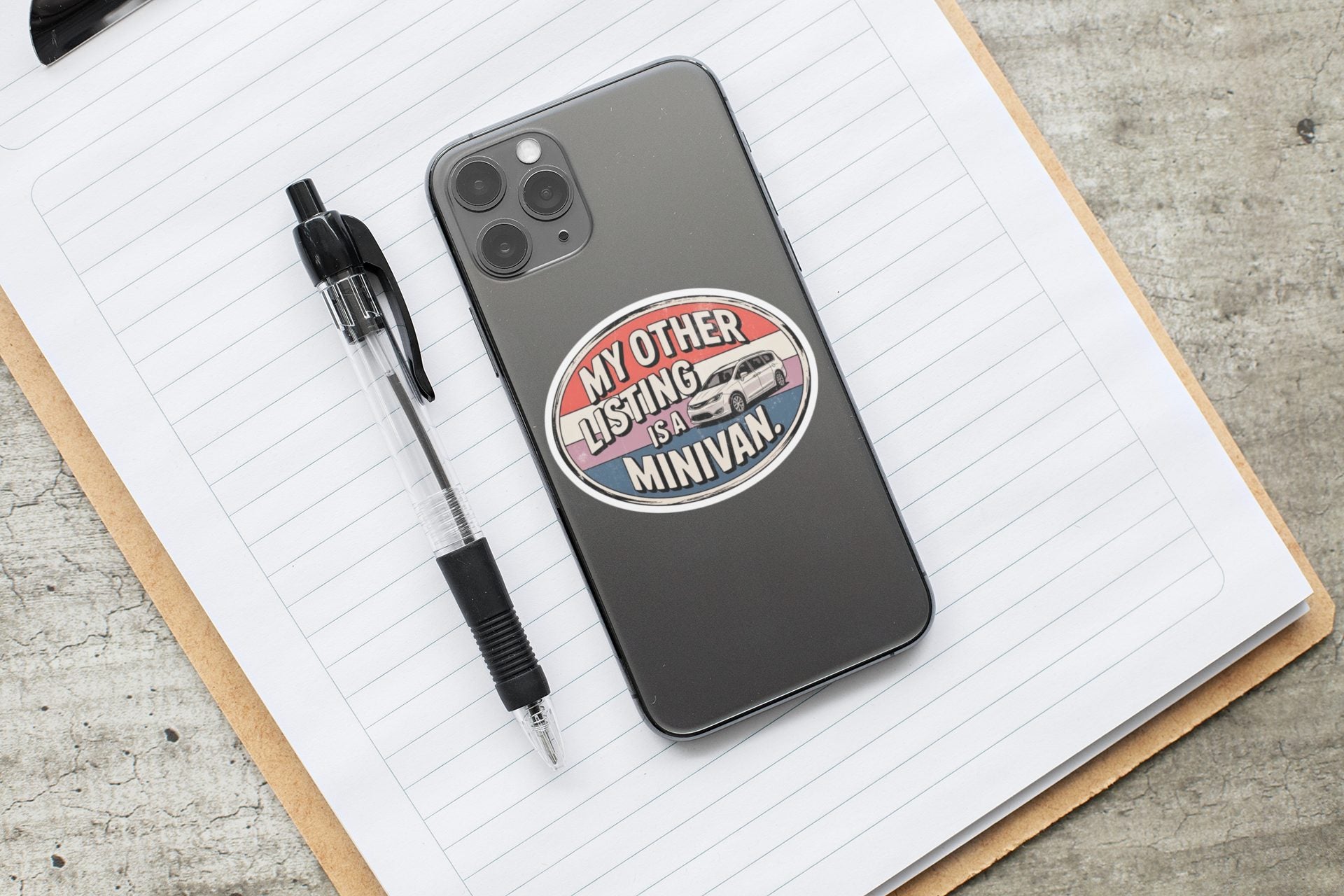 My Other Listing Is a Minivan 4-inch waterproof vinyl sticker — The Real Estate Pro Shop