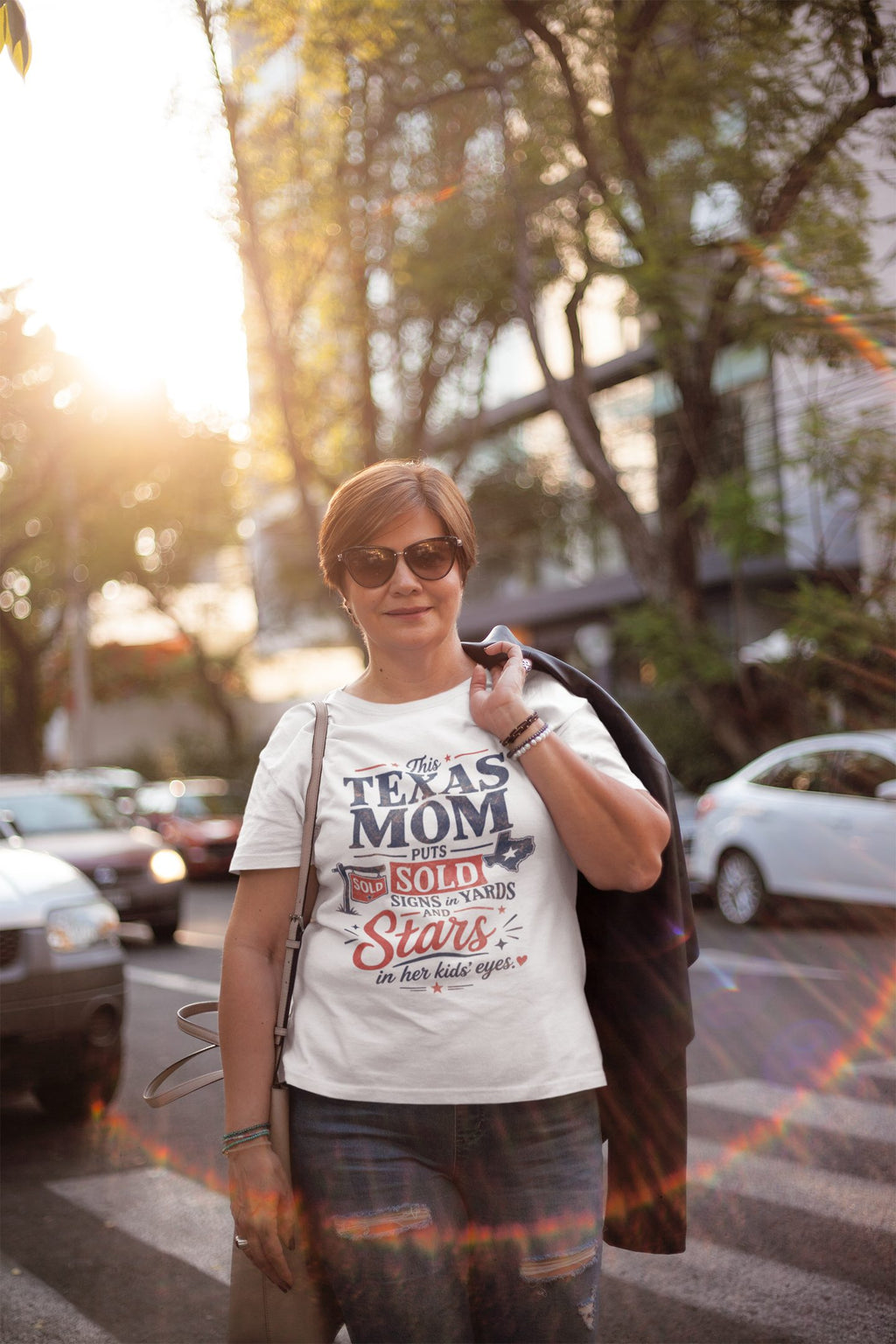 This Texas Mom Puts Sold Signs in Yards and Stars in Her Kids' Eyes unisex t-shirt — The Real Estate Pro Shop