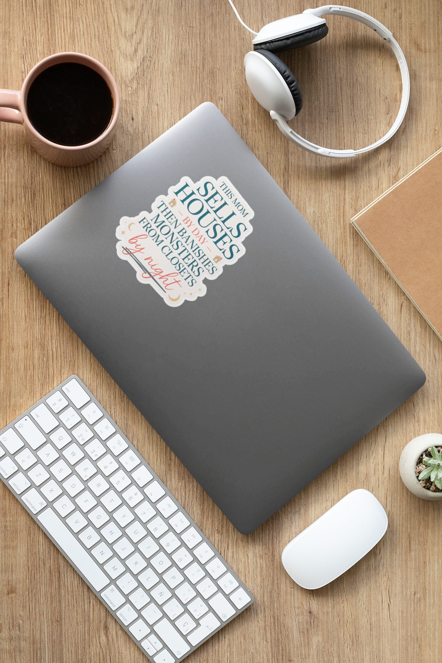 This Mom Sells Houses By Day 4-inch waterproof vinyl sticker — The Real Estate Pro Shop